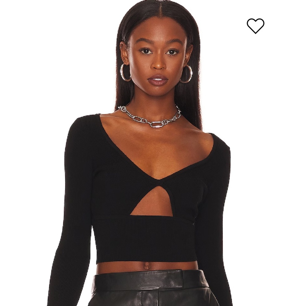 NBD Frida Top in Black, Size: XS